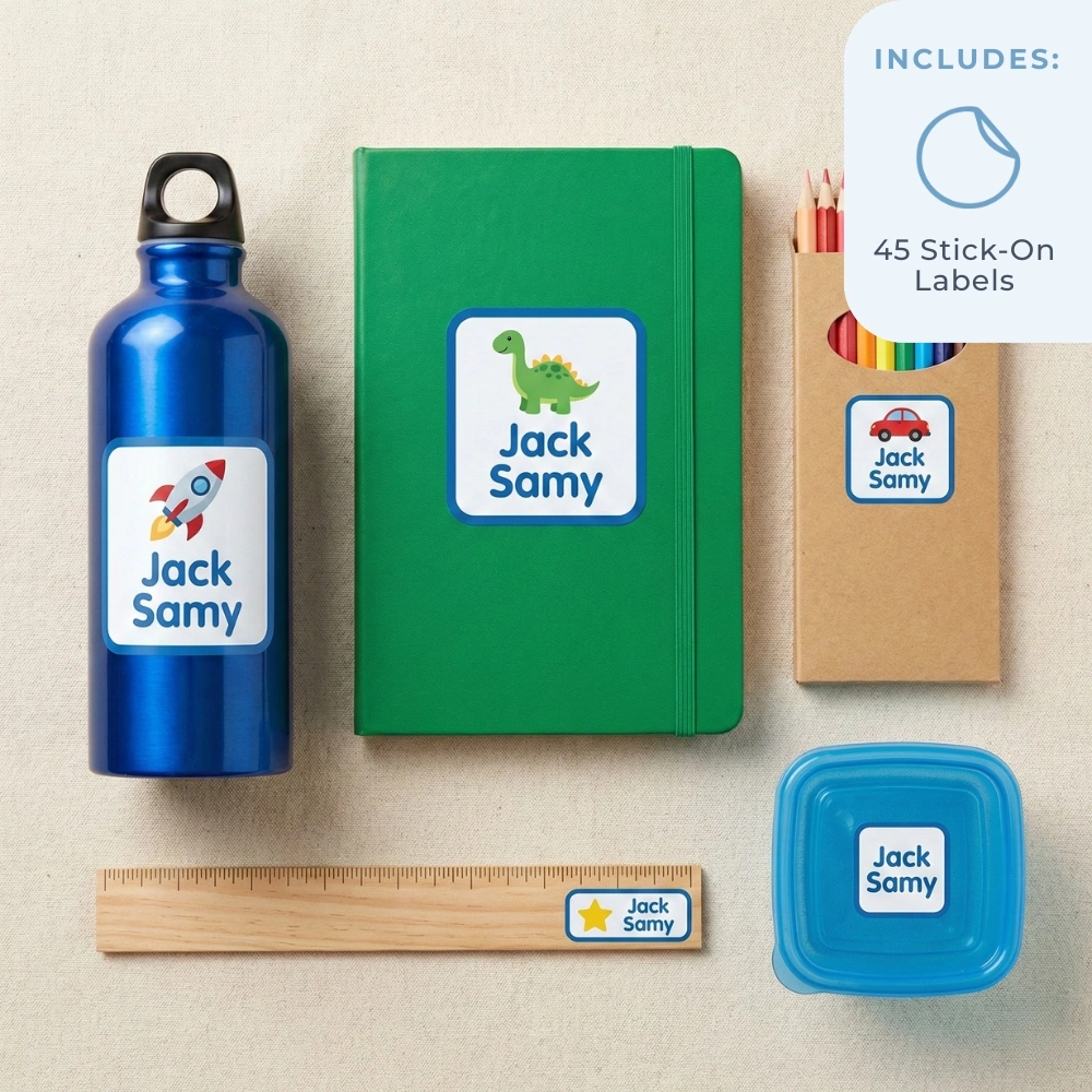 Lunchbox & Bottle Labels - Stick on Labels
