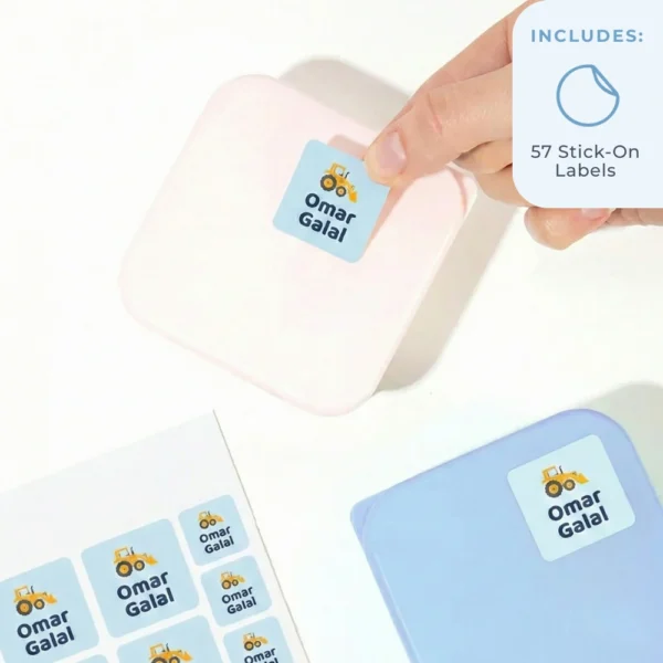 Square Lovers Labels - Stick on Labels