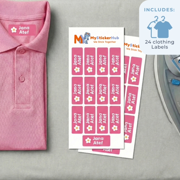 Iron-On Labels - Clothing Pack